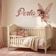 Custom Fairy Wall Decal – Girls Room Nursery Personalized Removable Sticker