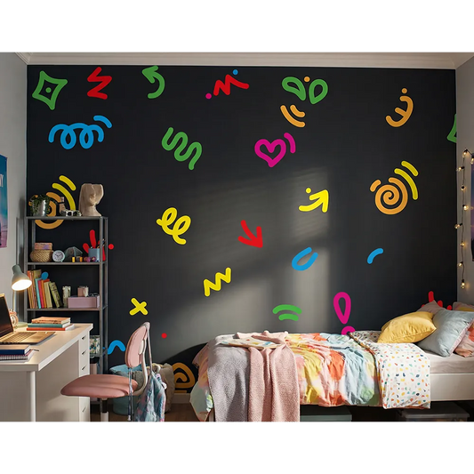 Colorful Abstract Wall Decal Set