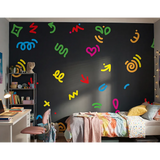 Colorful Abstract Wall Decal Set – Modern Bedroom Kids Room Removable Sticker