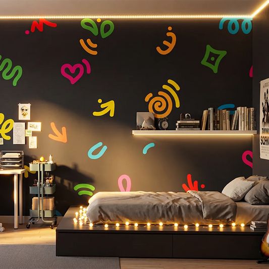 Colorful Abstract Wall Decal Set