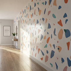 Terrazzo Peel and Stick Wall Decal Set – Modern Kids Room Bedroom Removable Sticker