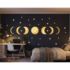 Moon Phases Wall Decal Set