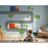 Alphabet Road Wall Decal Set – Educational Kids Room Removable Sticker