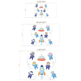 Space Animal Wall Decal Set – Kids Room Boys Room Removable Sticker