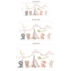 Woodland Animal Nursery Wall Decal Set – Kids Room Removable Sticker