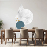Abstract Geometric Wall Decal Set – Modern Bedroom Kids Room Removable Sticker