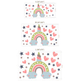 Unicorn Rainbow Wall Decal for Nursery – Girls Room Removable Sticker