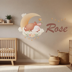Personalized Baby Name Wall Decal Set – Nursery Kids Room Removable Sticker