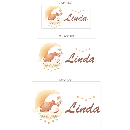 Personalized Baby Name Wall Decal Set – Nursery Kids Room Removable Sticker