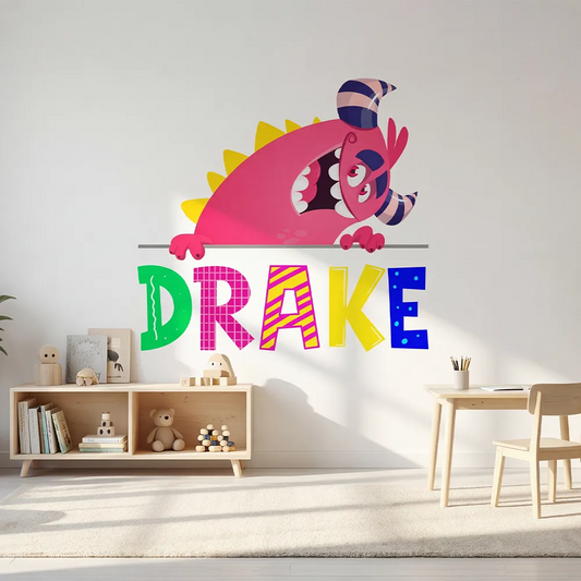 Personalized Monster Name Wall Decal