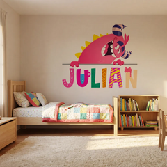 Personalized Monster Name Wall Decal – Boys Room Kids Room Removable Sticker