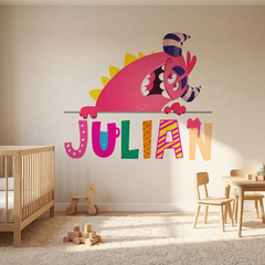 Personalized Monster Name Wall Decal – Boys Room Kids Room Removable Sticker