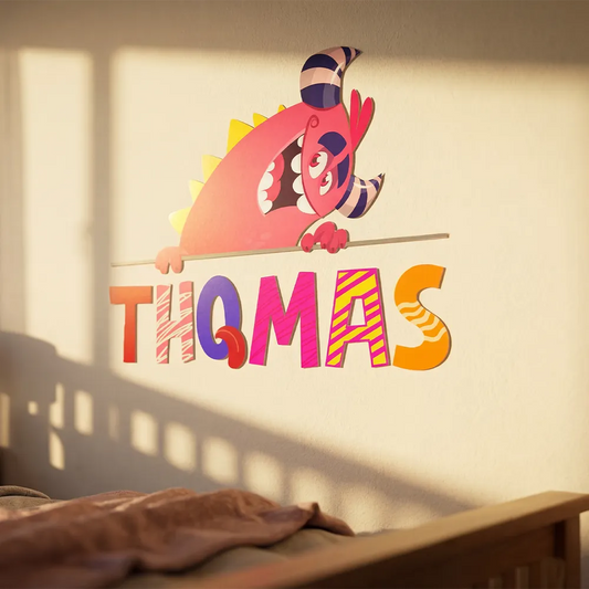 Personalized Monster Name Wall Decal