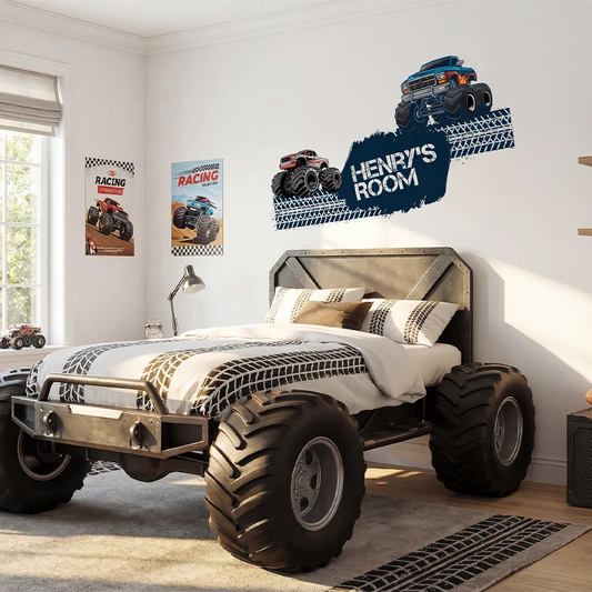 Personalized Monster Truck Wall Decals