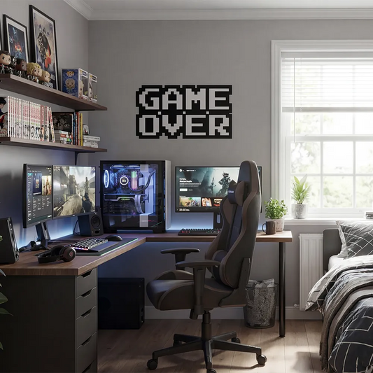 Game Over Multicolor Wall Decal Set