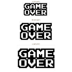 Game Over Multicolor Wall Decal Set – Gaming Room Boys Room Removable Sticker