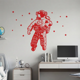 Astronaut Wall Decal for Kids Room – Space Boys Room Removable Sticker