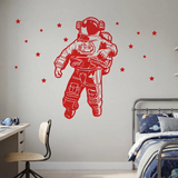Astronaut Wall Decal for Kids Room – Space Boys Room Removable Sticker