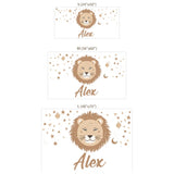 Personalized Lion Nursery Wall Decal – Kids Room Removable Sticker
