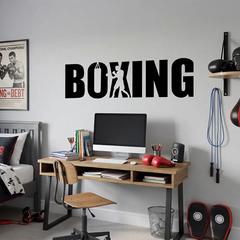 Boxing Wall Decal – Gym Home Gym Teen Room Removable Sticker