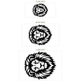 Lion Wall Decal Set – Majestic Living Room Teen Room Removable Sticker