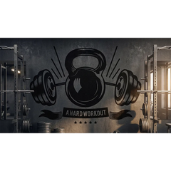 Personalized Gym Wall Decal – Custom Home Gym Motivation Removable Sticker