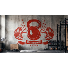 Personalized Gym Wall Decal – Custom Home Gym Motivation Removable Sticker