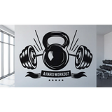 Personalized Gym Wall Decal – Custom Home Gym Motivation Removable Sticker