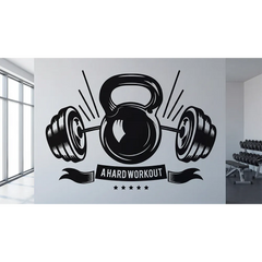 Personalized Gym Wall Decal – Custom Home Gym Motivation Removable Sticker