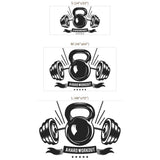 Personalized Gym Wall Decal – Custom Home Gym Motivation Removable Sticker