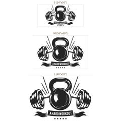 Personalized Gym Wall Decal – Custom Home Gym Motivation Removable Sticker