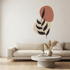 Boho Botanical Wall Decal – Bedroom Living Room Removable Sticker