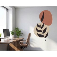 Boho Botanical Wall Decal – Bedroom Living Room Removable Sticker