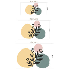 Boho Leaf Wall Sticker – Bedroom Living Room Removable Decal