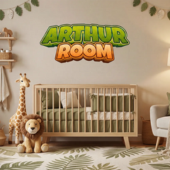 Personalized Name Room Wall Decal – Kids Room Nursery Removable Sticker