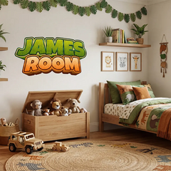 Personalized Name Room Wall Decal – Kids Room Nursery Removable Sticker