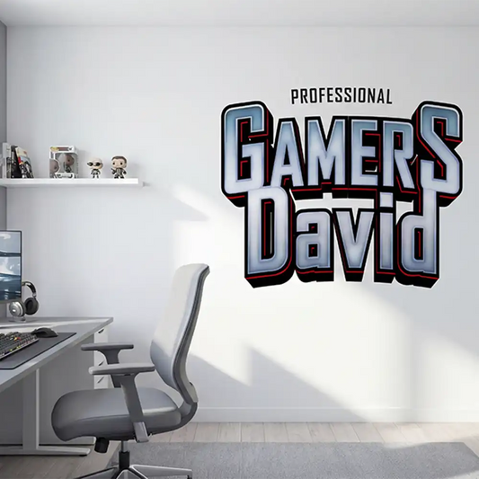 Personalized Gamer Name Sticker