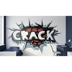 Crack Comic Sticker
