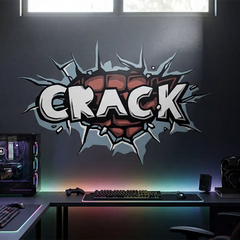 Crack Comic Sticker
