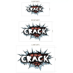 Crack Comic Sticker