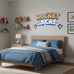 Space Rocket Custom Name Decal