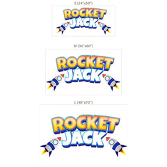 Space Rocket Custom Name Decal