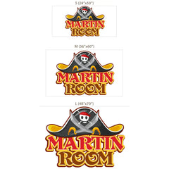 Custom Name Pirate Wall Sticker
