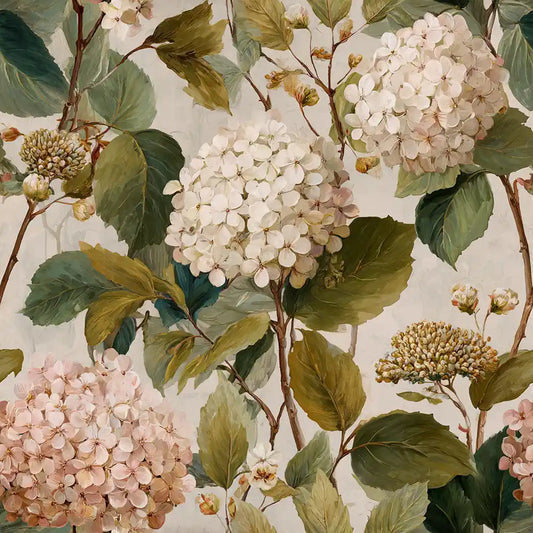 Vintage Hydrangea Wallpaper