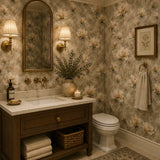Ivory Sweet Pea Wallpaper