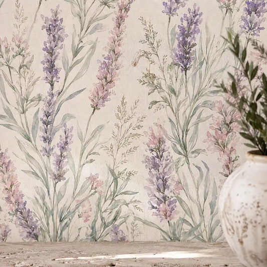 Lavender Meadow Wallpaper