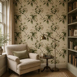 White Blossom Garden Botanical Wallpaper