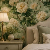 English Garden Rose Botanical Wallpaper