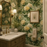 English Garden Rose Botanical Wallpaper