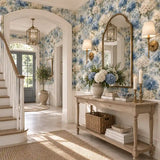 Painterly Hydrangea Garden Botanical Wallpaper